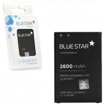 BLUE STAR BATTERIA IONI DI LITIO 3,7V 2600mAh PER LG K4 - K8 (2017) LTE - K8 (2018) - K9