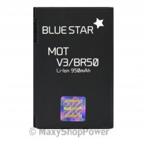 BLUE STAR BATTERIA IONI DI LITIO 3,7V 950mAh PER MOTOROLA PEBL U6 V3 V3I V3XX