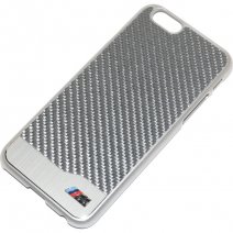 BMW CUSTODIA HARD REAL CARBON COVER APPLE IPHONE 6 - 6S SILVER