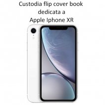 MAXY CUSTODIA BOOK ORIZZONTALE FANCY SILICONE CASE PER APPLE IPHONE XR MINT-NAVY