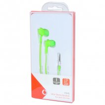 VODAFONE AURICOLARE ORIGINALE STEREO HSHG JACK 3,5MM GREEN PER ANDROID GALAXY IOS IPHONE
