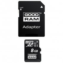 GOODRAM MEMORY CARD M1AA MICROSD HC 8 GB + ADATTATORE SD CLASSE 10 /