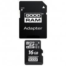 GOODRAM MEMORY CARD M1AA MICROSD HC 16 GB + ADATTATORE SD CLASSE 10 /
