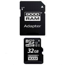 GOODRAM MEMORY CARD M1AA MICROSD HC 32 GB + ADATTATORE SD CLASSE 10 /