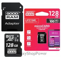 GOODRAM MEMORY CARD M1AA MICROSD HC 128 GB + ADATTATORE SD CLASSE 10 /