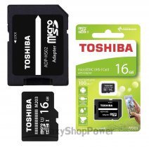 TOSHIBA MEMORY CARD MICROSDHC UHS-I 16 GB + ADATTATORE SD CLASSE 10