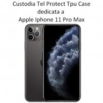 TEL PROTECT CUSTODIA TPU SILICONE LIQUID AIR COVER CASE PER APPLE IPHONE 11 PRO MAX BLACK