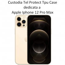 TEL PROTECT CUSTODIA TPU SILICONE LIQUID AIR COVER CASE PER APPLE IPHONE 12 PRO MAX BLACK
