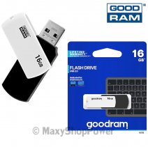 GOODRAM PEN DRIVE UMM3 CHIAVETTA USB 2.0 16GB DATA FLASH DRIVE WHITE BLACK