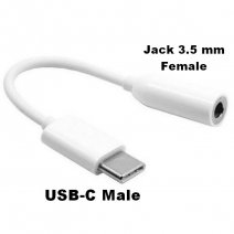 ADATTATORE AUDIO TYPE-C ADAPTER DA JACK 3,5MM A USB-C BULK /PER SMARTPHONE E TABLET