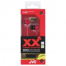 JVC AURICOLARE ORIGINALE STEREO EXTREME XPLOSIVES BASS HA-FR202-R IN-EAR RED /PER IOS IPHONE GALAXY