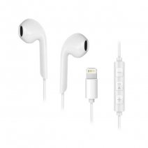 FORCELL AURICOLARE STEREO LIGHTNING ERGONOMICO IOS WHITE /PER IPHONE 11 12 13 14  MAX PRO