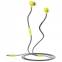 USAMS AURICOLARE ORIGINALE A FILO STEREO EWAVE SERIES IN-EAR HSYL04 JACK 3,5MM LIME /