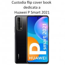 SMART BOOK CUSTODIA A LIBRO POKET FLIP COVER CASE PER HUAWEI P SMART (2021) BLU