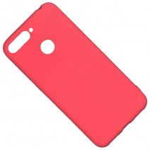 FORCELL CUSTODIA TPU SILICONE COVER SOFT-CASE PER HUAWEI Y6 PRIME (2018) RED