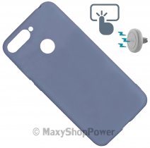 FORCELL CUSTODIA TPU SILICONE COVER SOFT-MAGNET CASE PER HUAWEI Y6 PRIME (2018) BLU