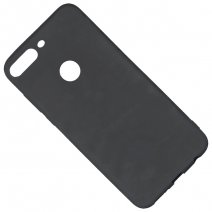 FORCELL CUSTODIA TPU SILICONE COVER SOFT-MAGNET CASE PER HUAWEI Y7 PRIME (2018) BLACK
